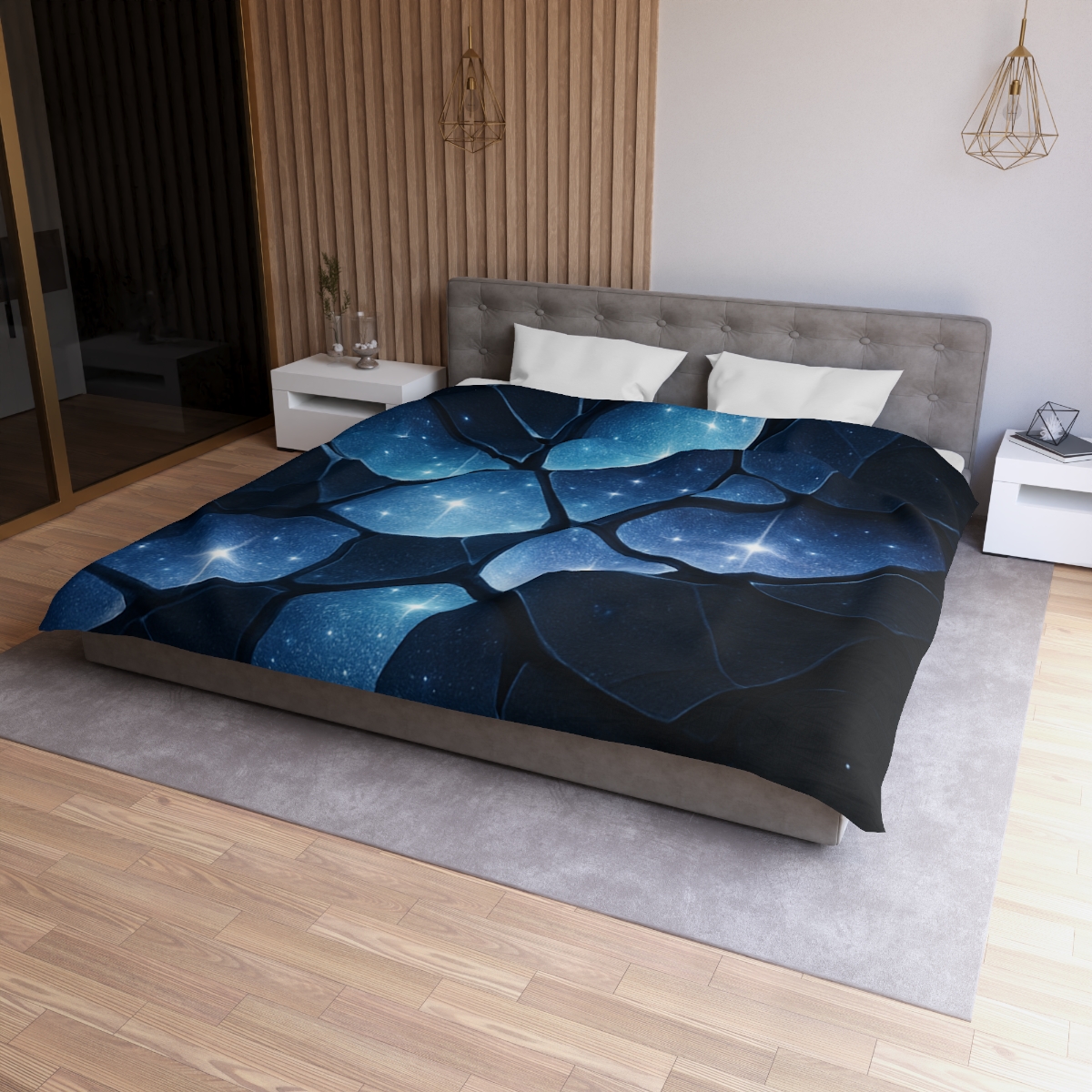 Starlit Fracture Mosaic custom duvets