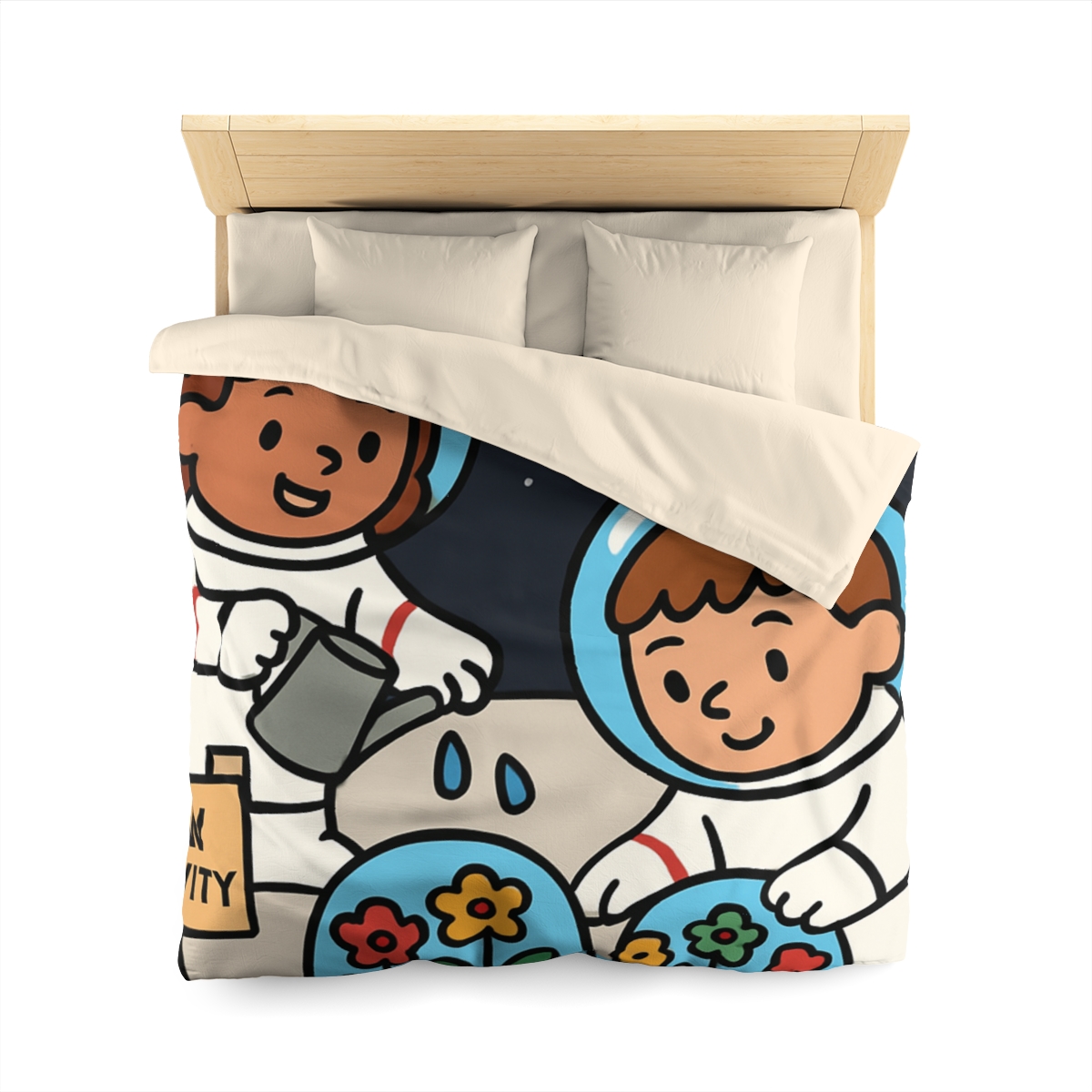 Gravity Garden On The Moon warm winter duvets