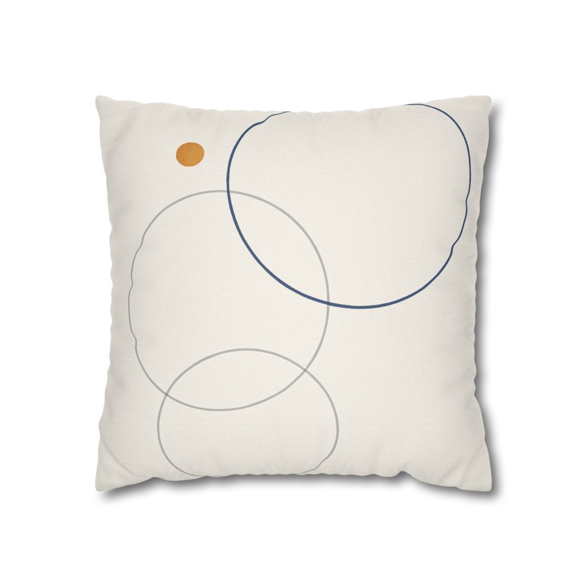 Balanced Cluster Of Three Rings soft cotton pillow cases