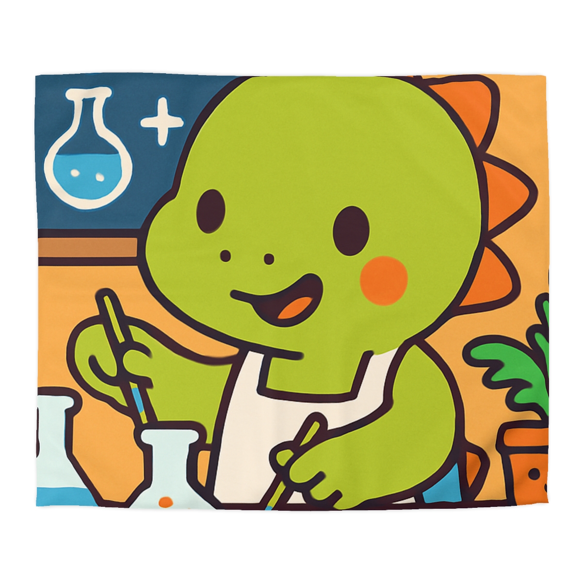 Dino Science Lab designer printed duvets