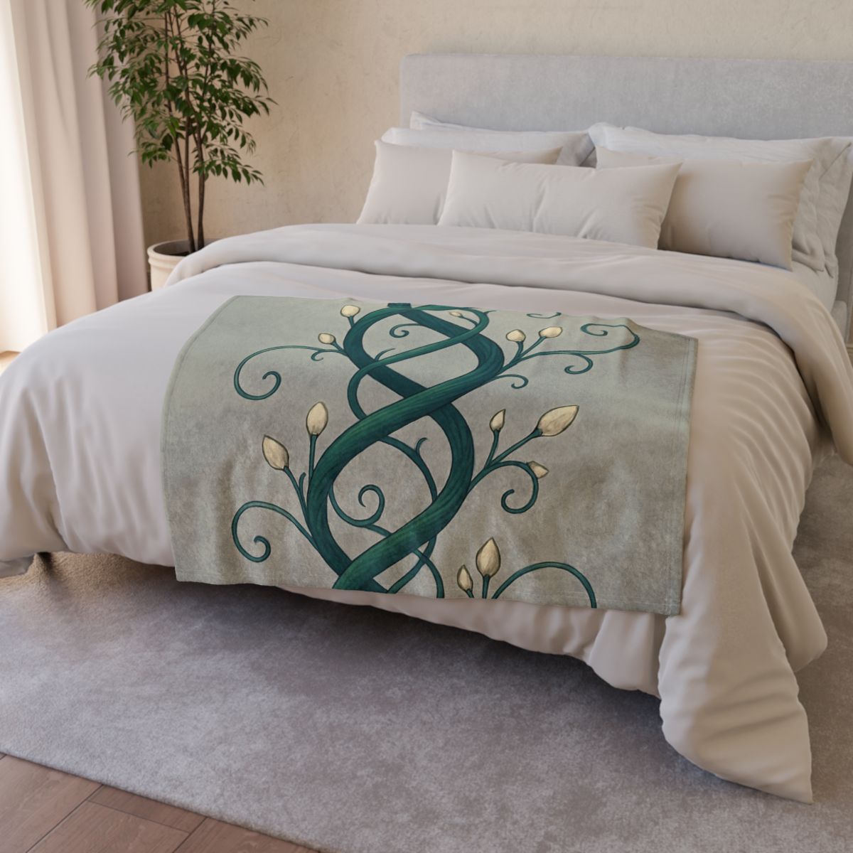 Vine Helix Tangle stylish throw blankets