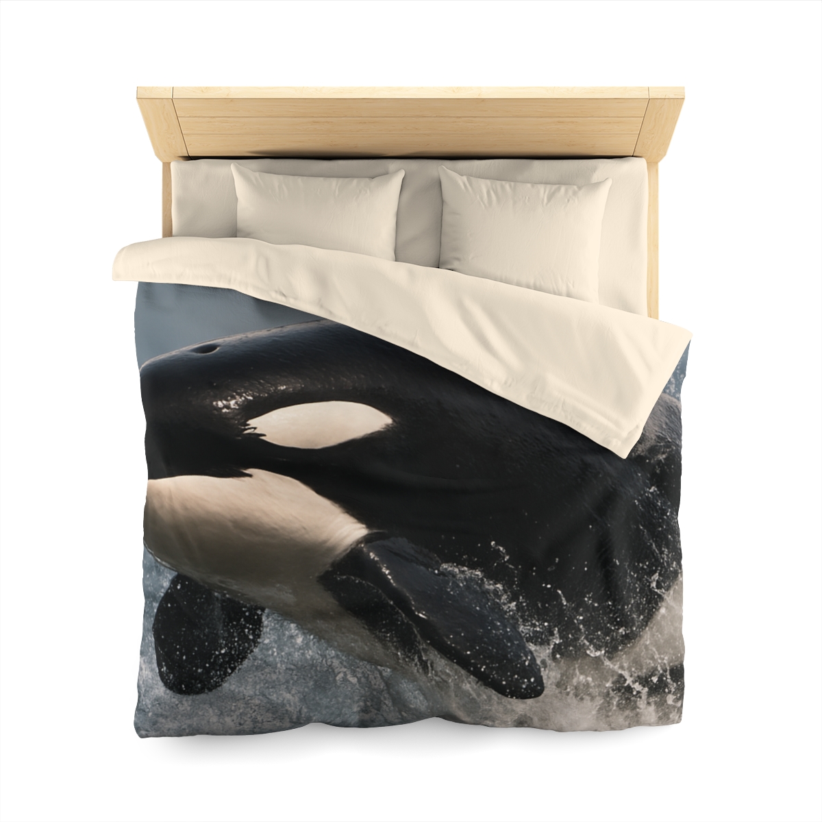 Storm Crest Orca personalized bedding duvets
