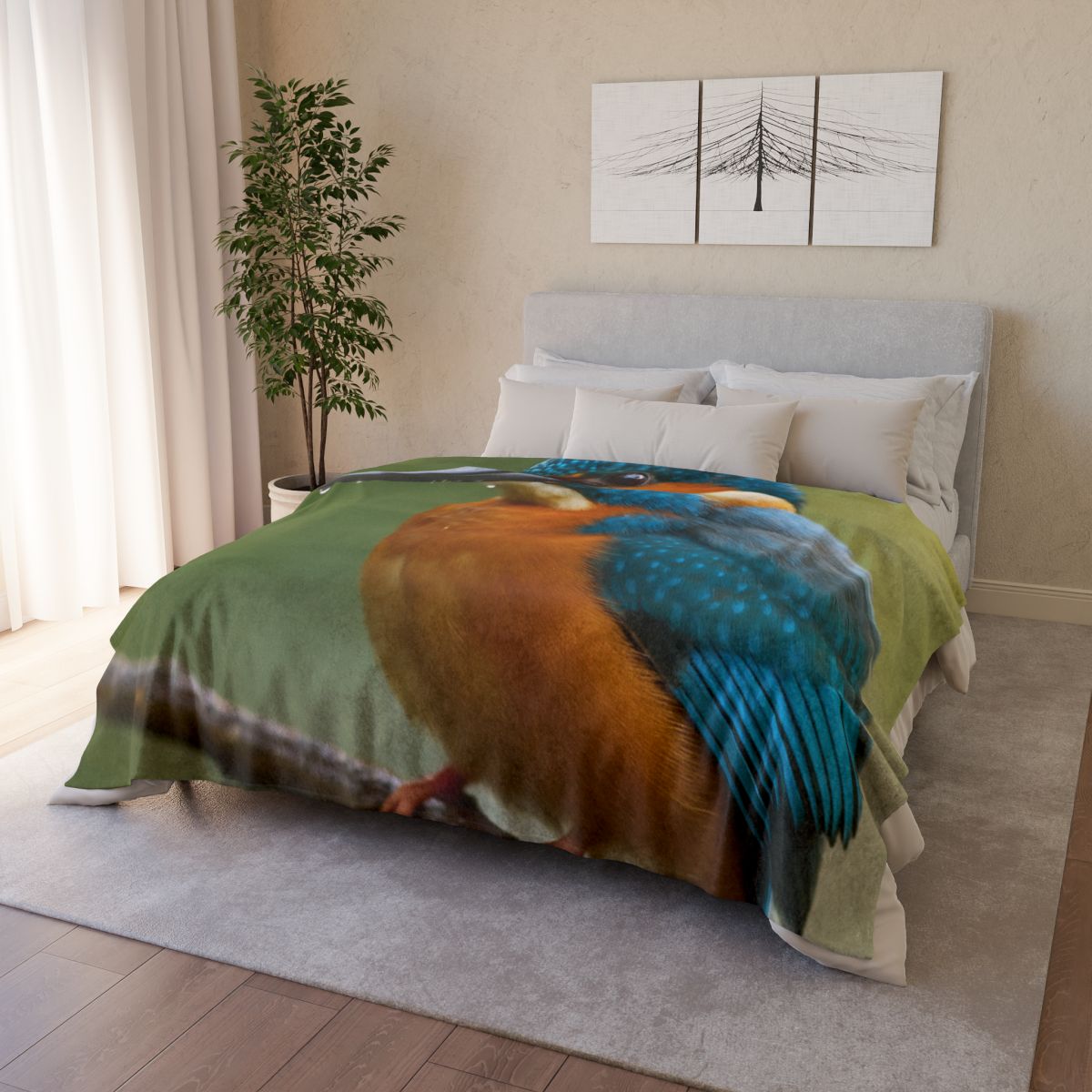 Aqua Bolt Kingfisher warm winter blankets
