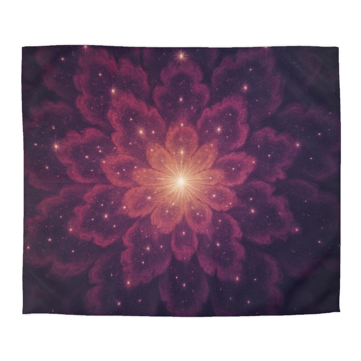 Starburst Fractal Bloom duvets for gifts