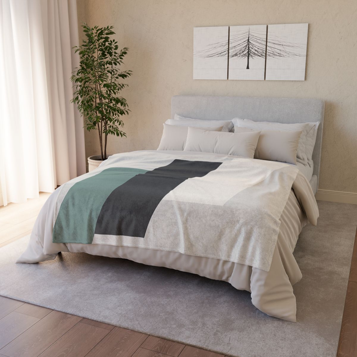 Triad Of Floating Panels trendy patterned blankets