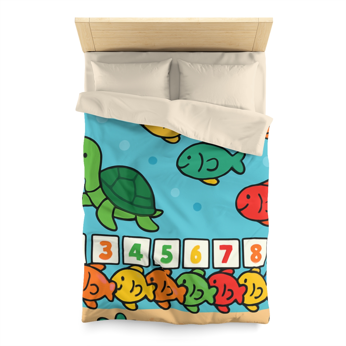 Coral Reef Number Parade warm winter duvets