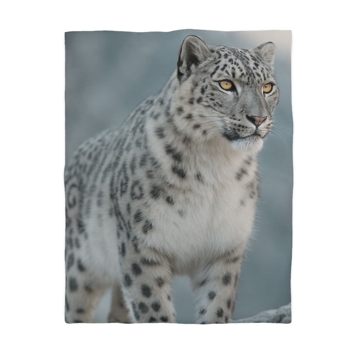 Ridge Phantom Snow Leopard soft comforter duvets