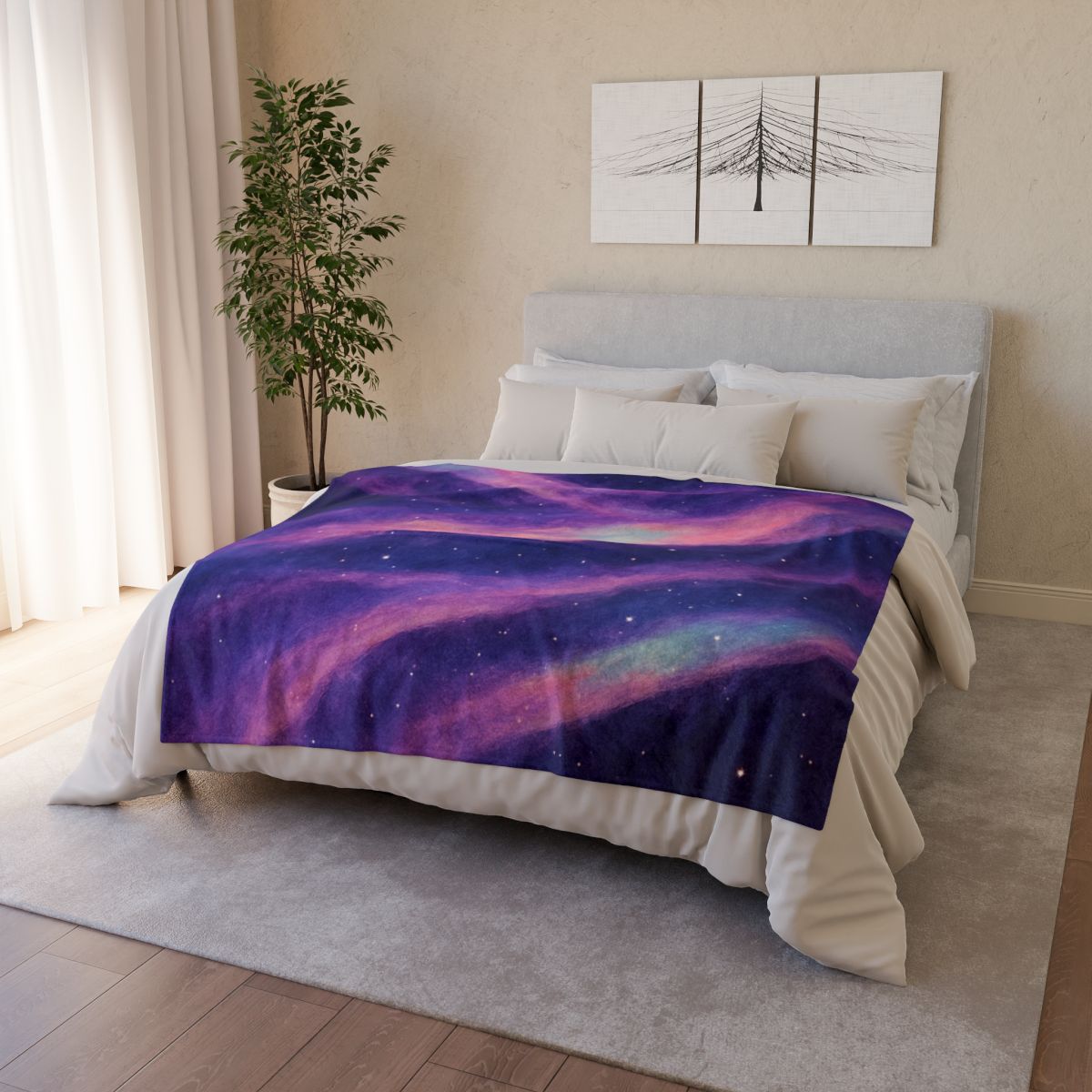 Spectral Nebula Loom Tapestry unique gift blankets