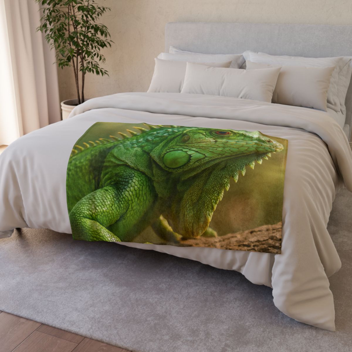 Green Iguana Sun Poise custom blankets