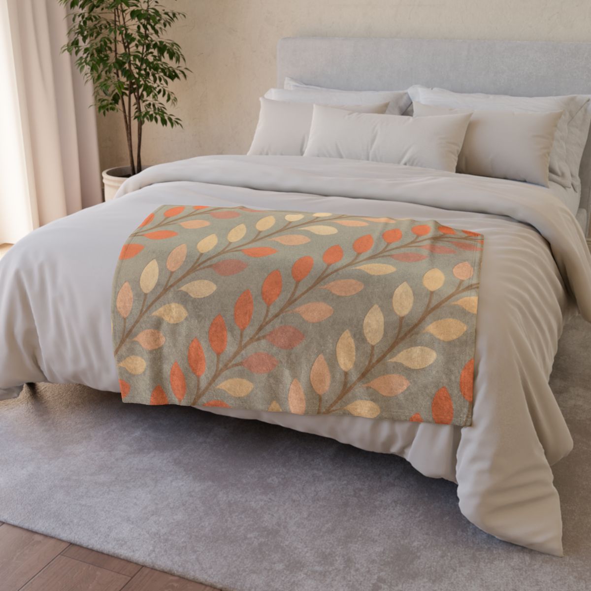 Bud Spiral Cascade soft fleece blankets