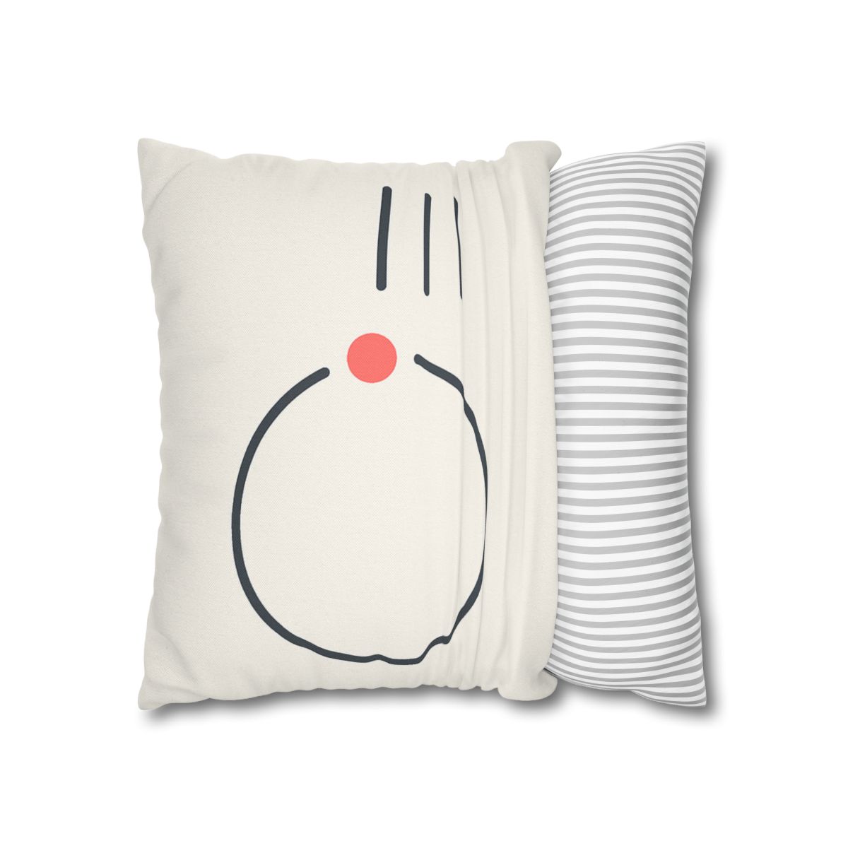 Offset Ring With Three Quiet Bars soft cotton pillow cases