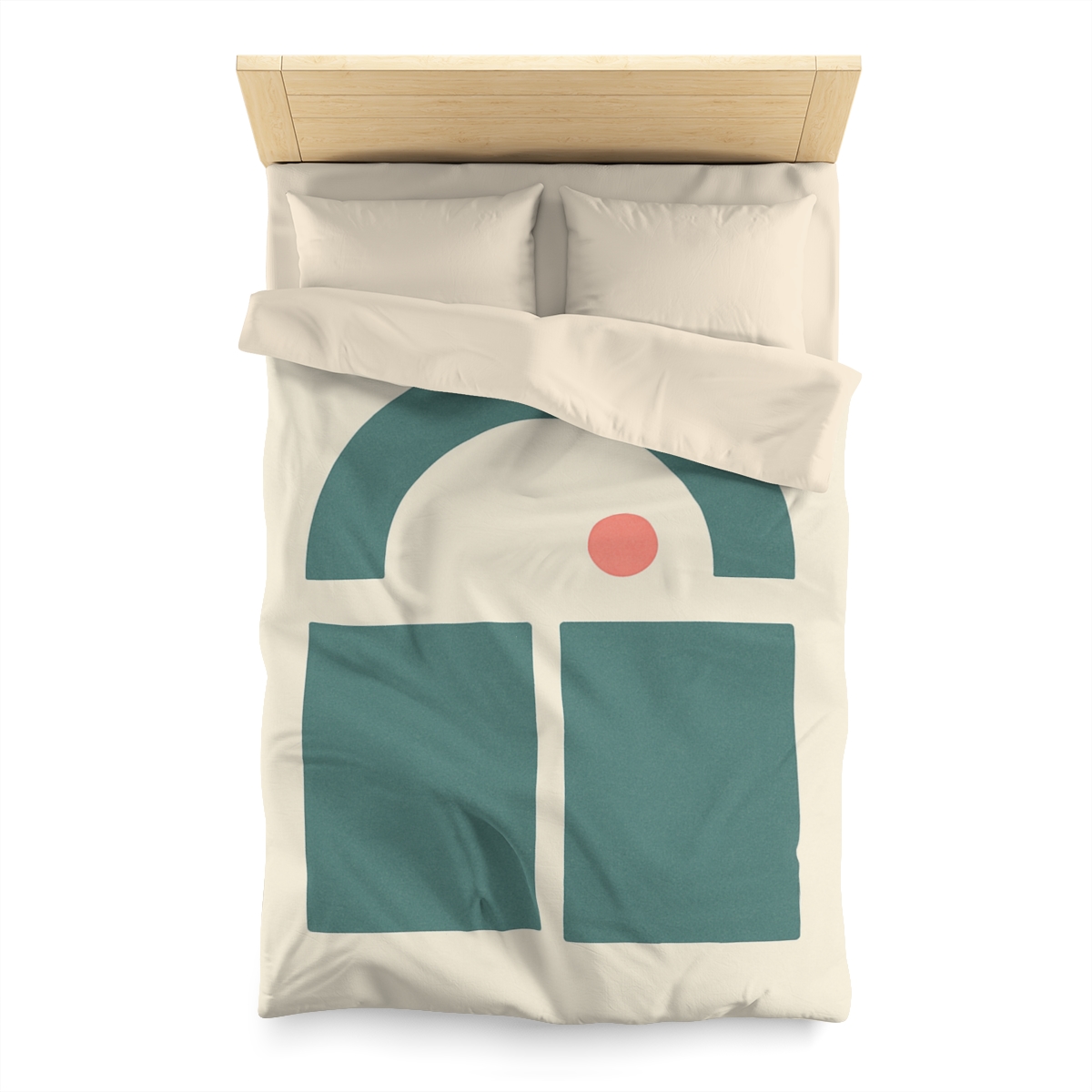 Arc Window Over Twin Blocks soft comforter duvets