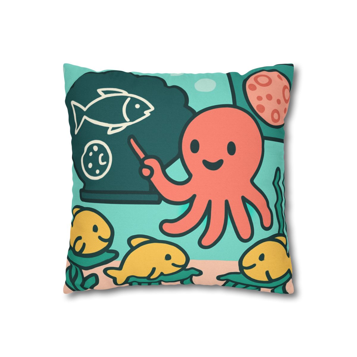 Cosmic Coral Classroom trendy patterned pillow cases