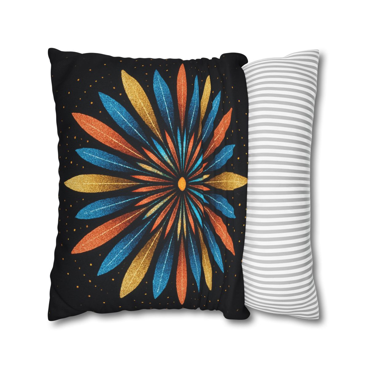Starburst Mandala Bloom stylish decorative pillowcases