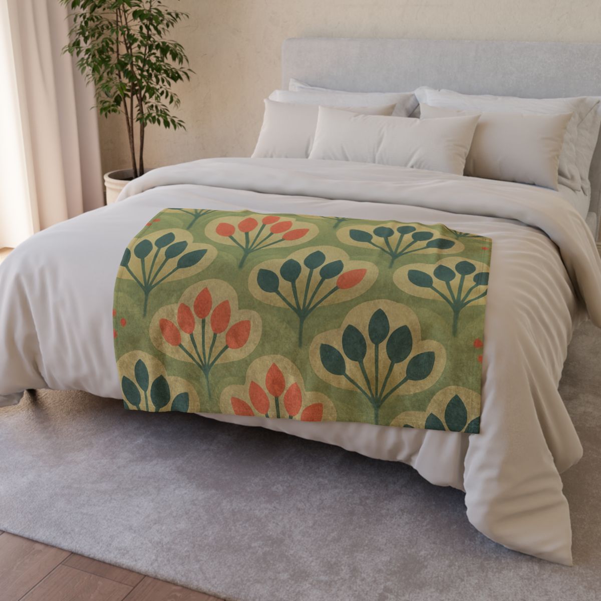 Bud Cluster Tapestry trendy patterned blankets