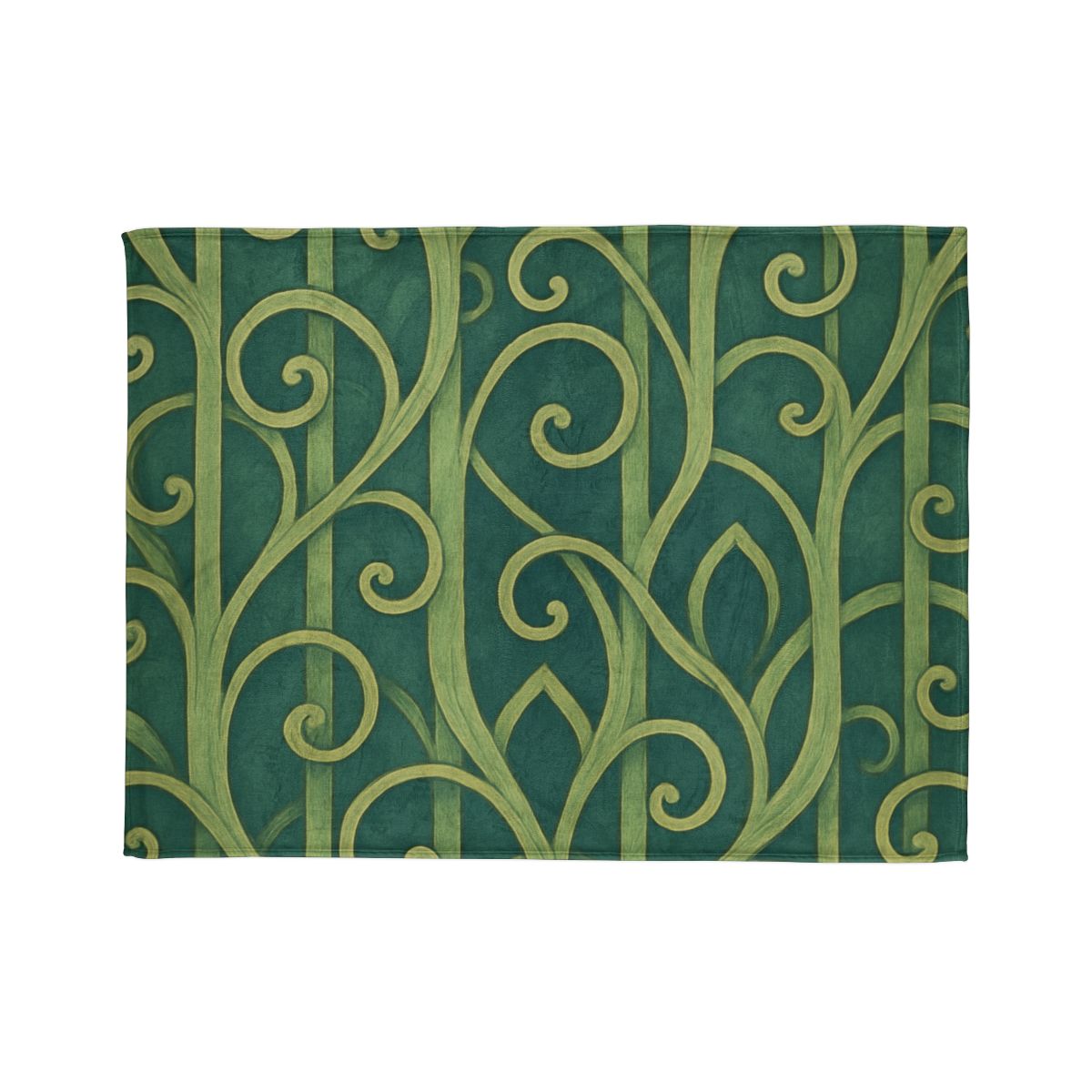 Tendriled Lattice Cascade soft fleece blankets