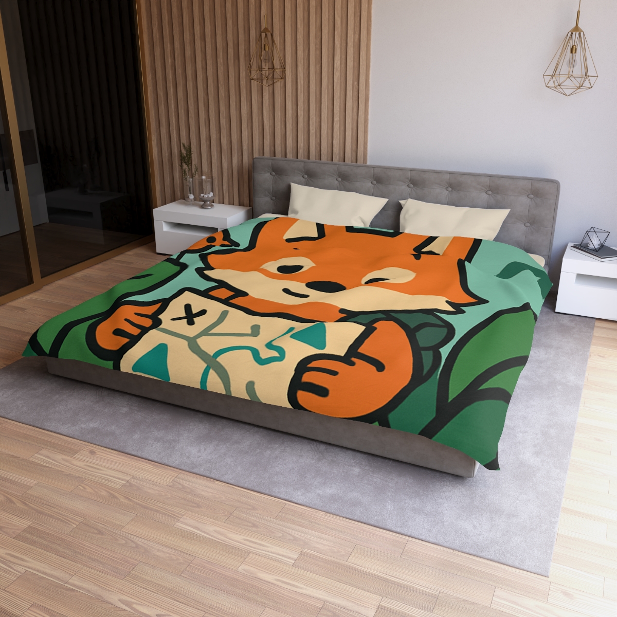 Jungle Explorer Fox custom duvets