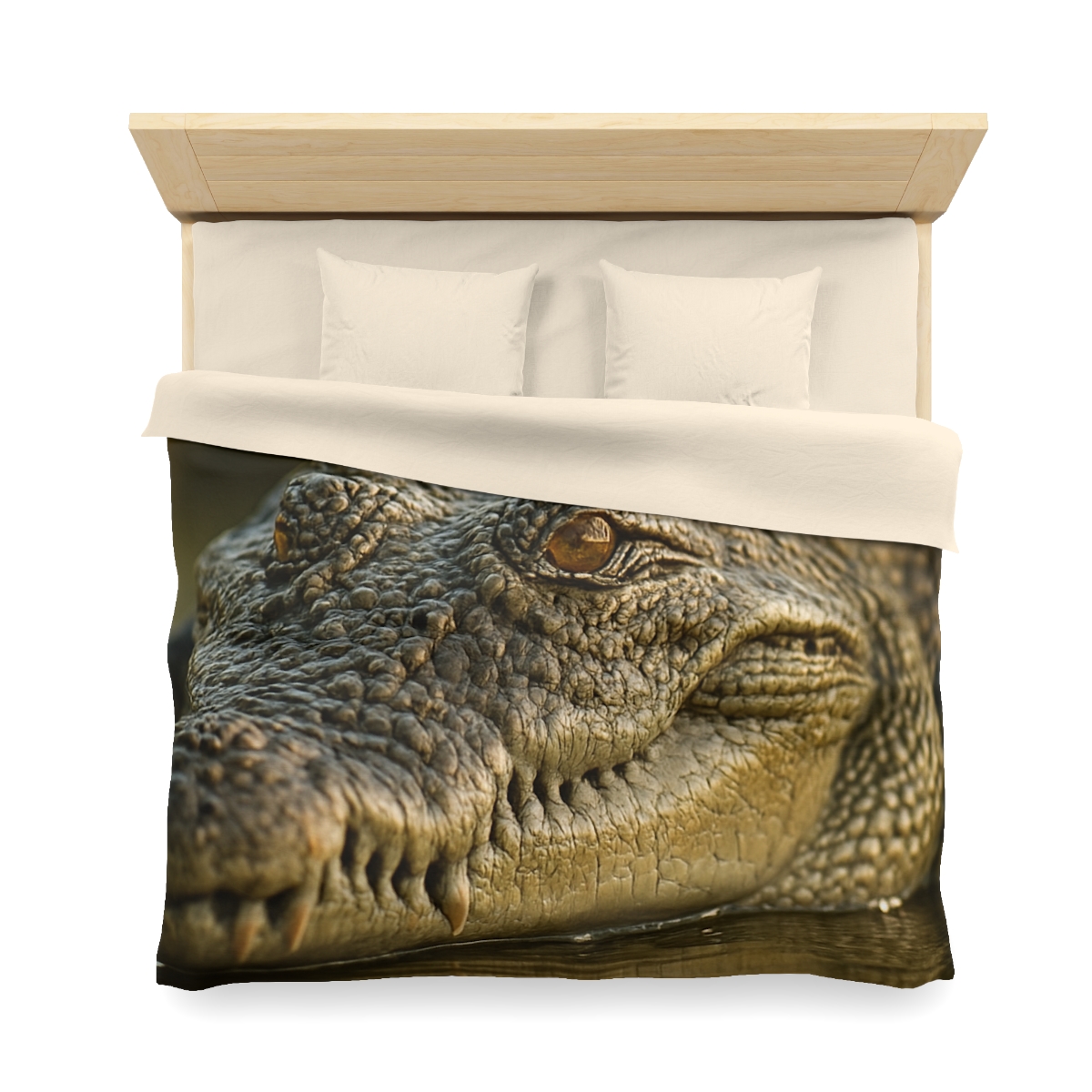 Ember Eye Saltwater Crocodile personalized bedding duvets