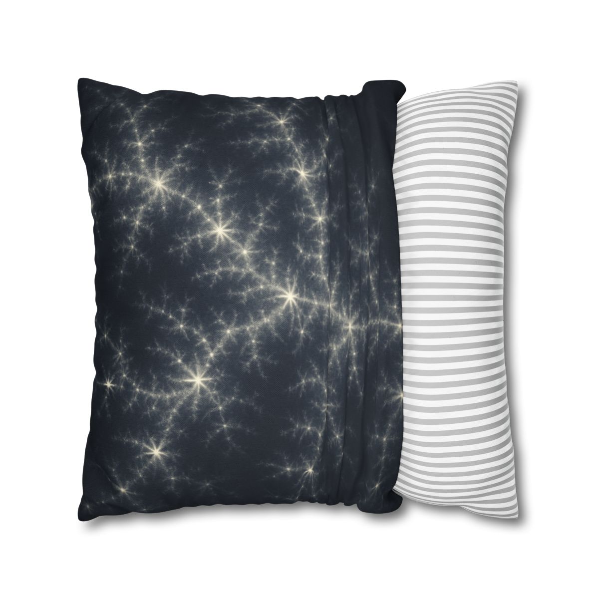 Starlit Fractal Cluster Drift stylish decorative pillowcases