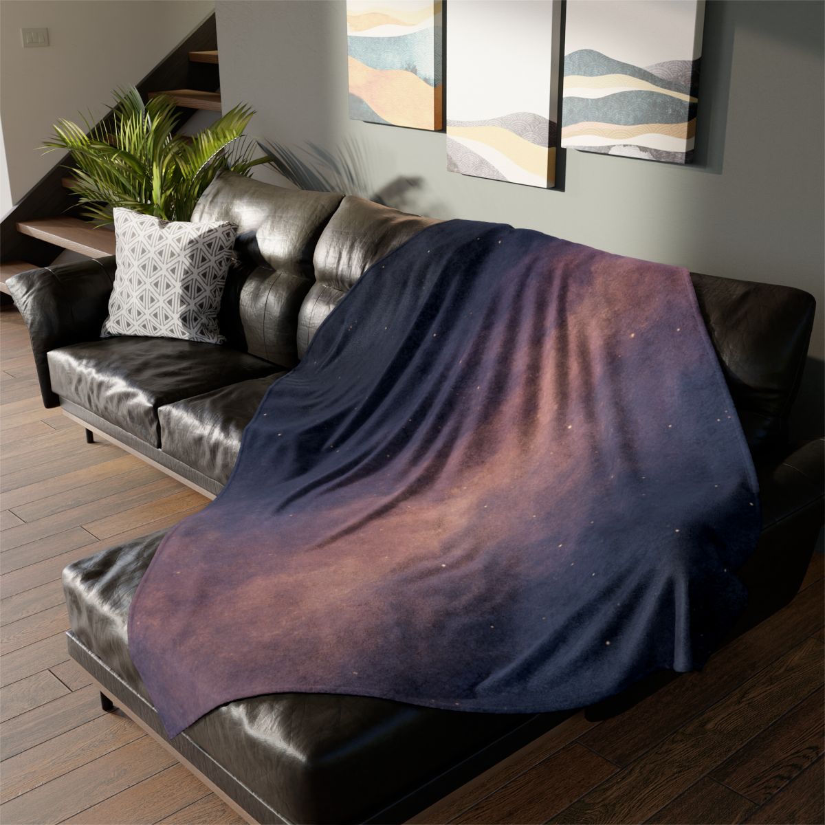 Spectral Dustfall Drift stylish throw blankets