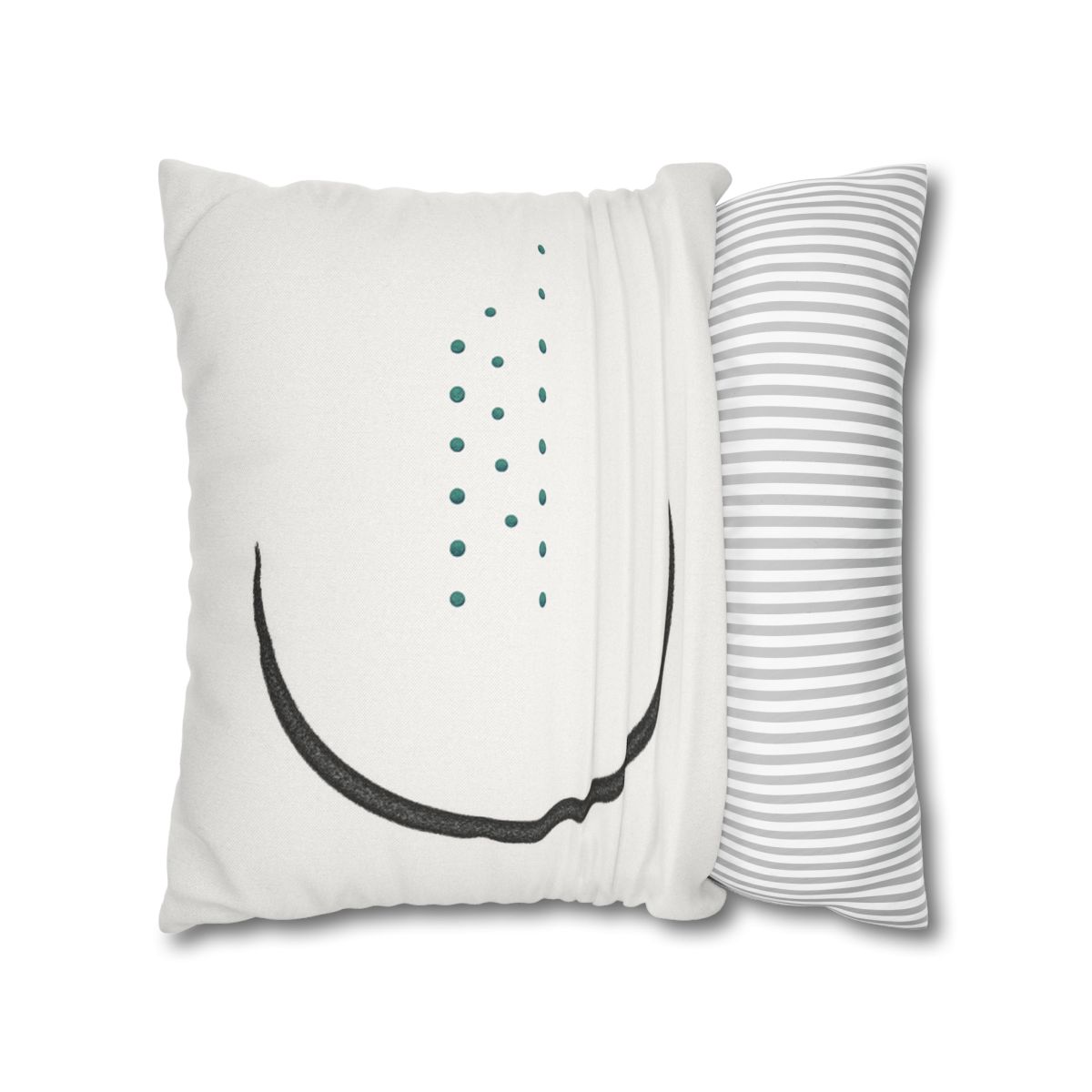 Split Crescent And Parallel Dots custom pillow cases