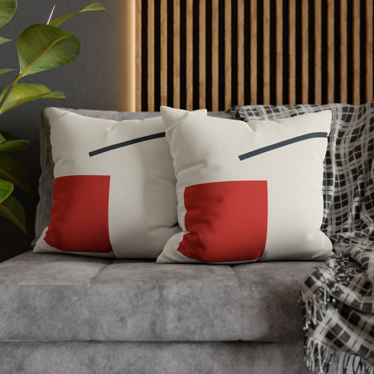 Diagonal Square And Bar Balance trendy patterned pillow cases
