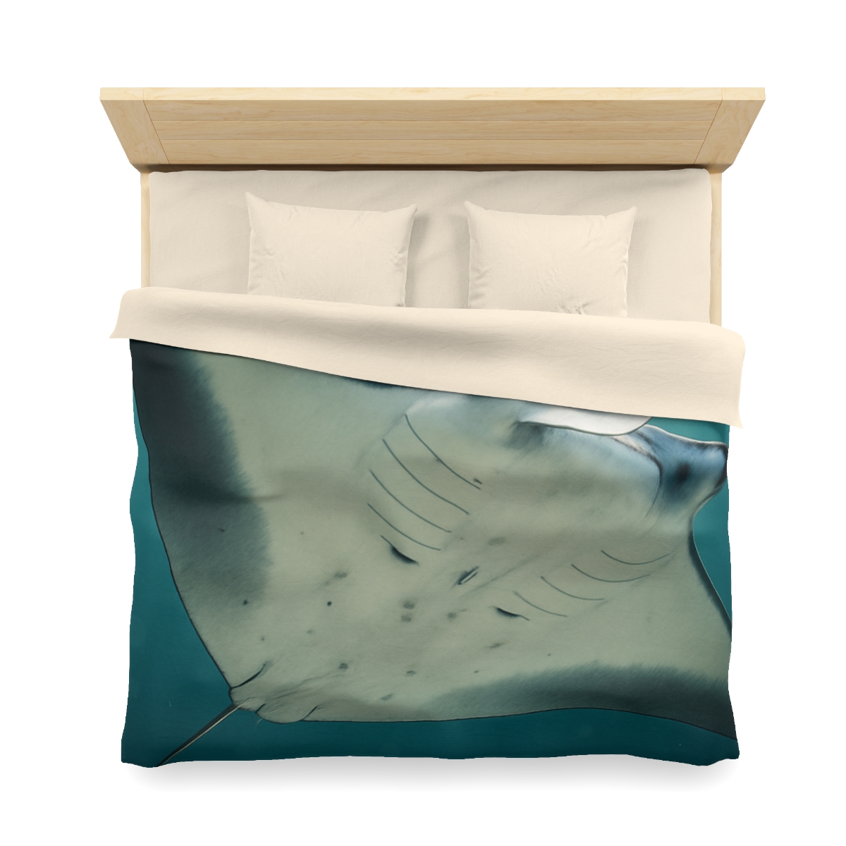Celestial Glide Reef Manta Ray warm winter duvets
