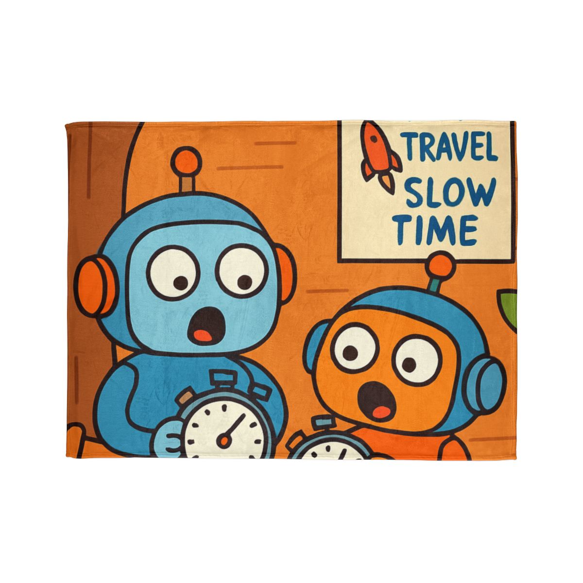 Time Dilation Treehouse Twins personalized cozy blankets