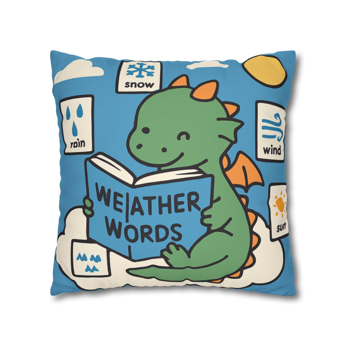 Cloud Library Dragon designer print pillow cases