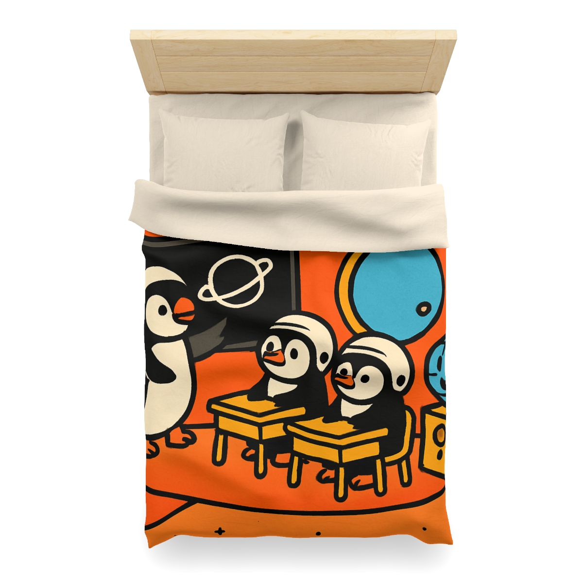 Rocket Classroom With Penguin Pilots duvets for gifts