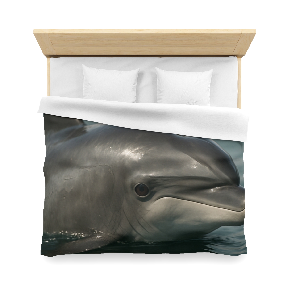 Mirror Calm Bottlenose Dolphin custom duvets
