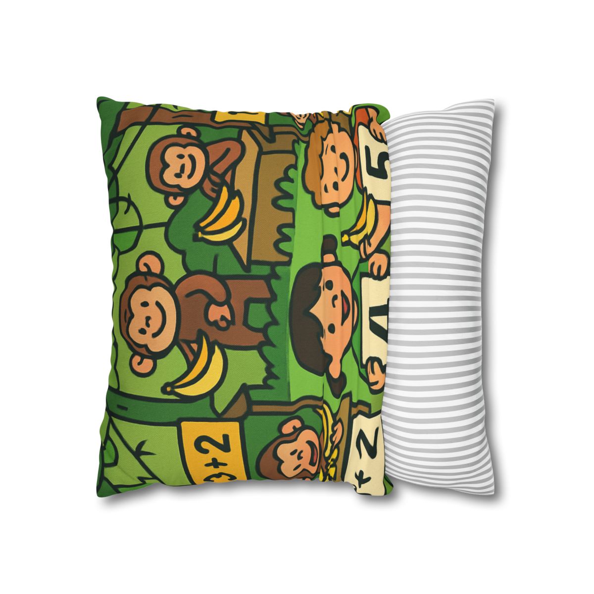 Jungle Math Monkey Market stylish decorative pillowcases
