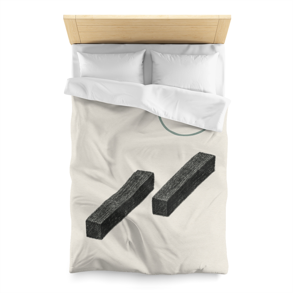 Staggered Bars With Floating Ring unique patterned duvets