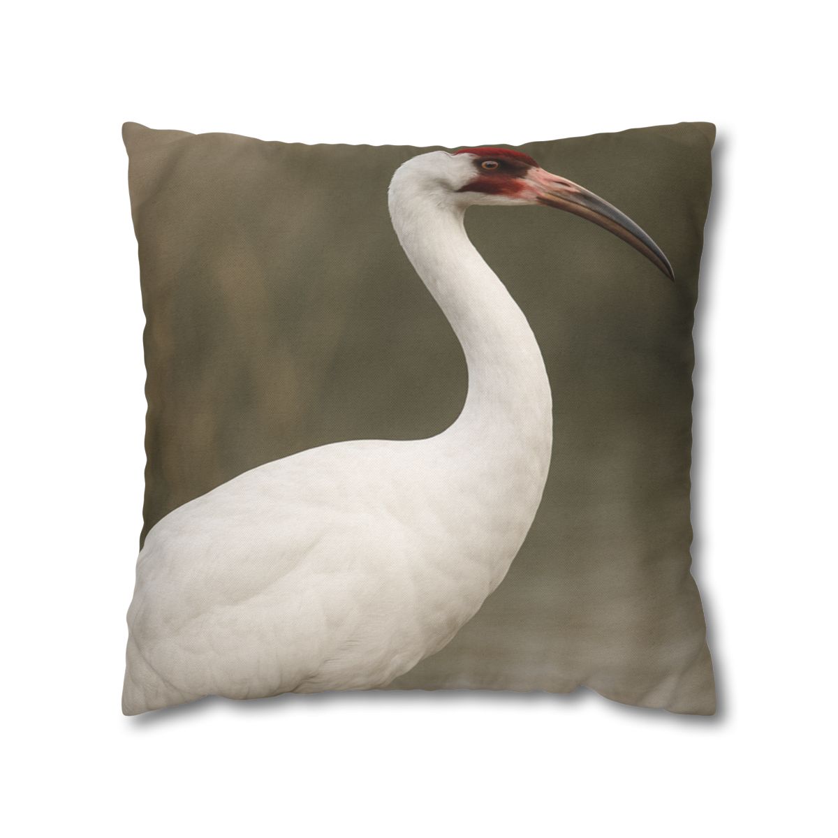 Silver Poise Whooping Crane comfortable bedding pillow covers