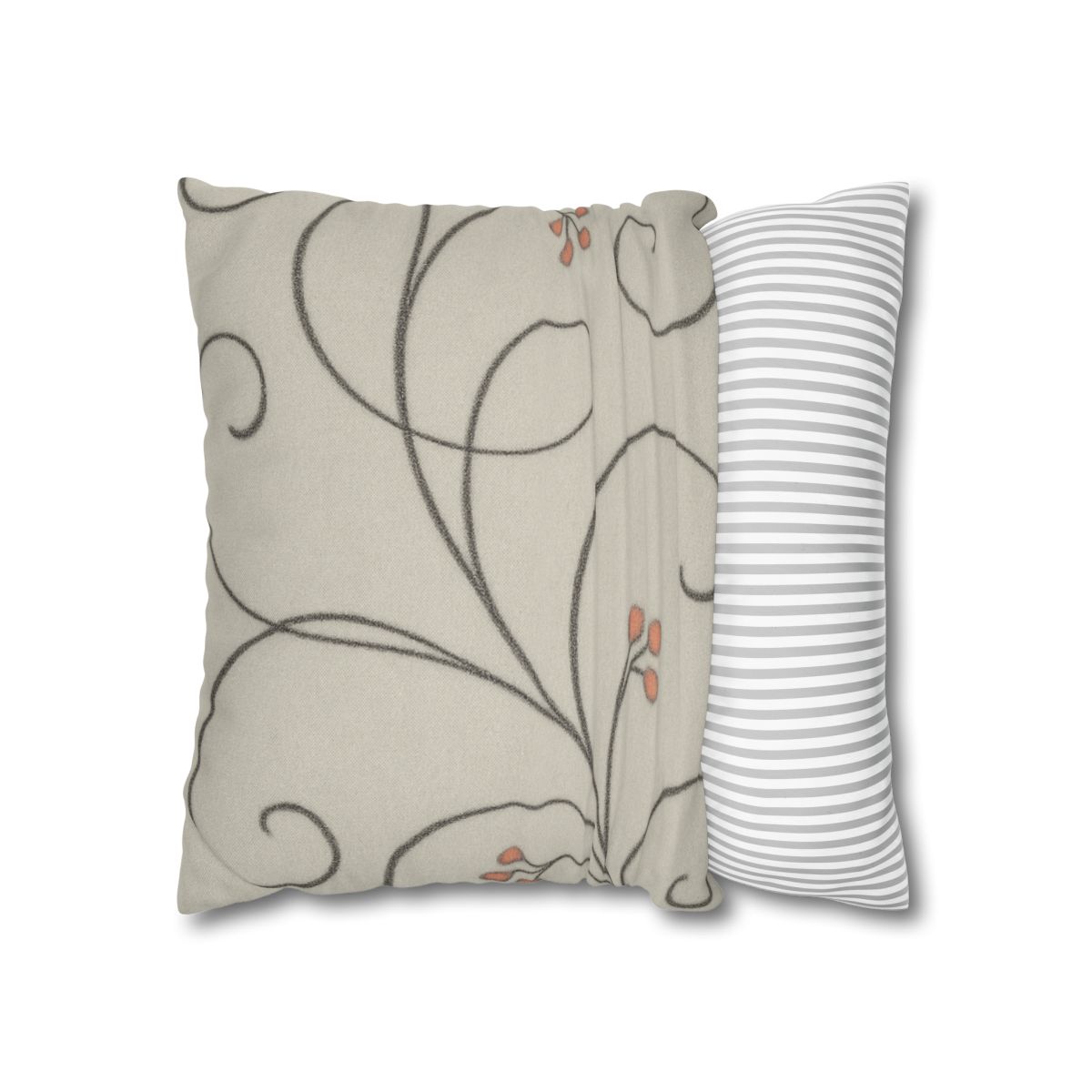 Tendril Lace Panorama personalized pillow covers