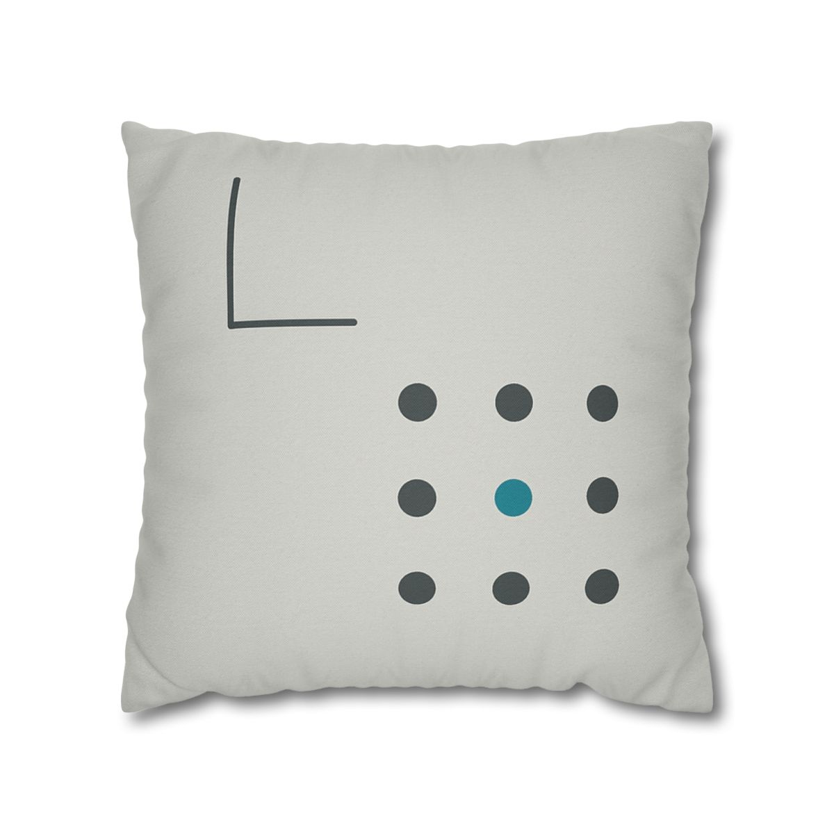 Sparse Dot Grid With Missing Corner custom pillow cases