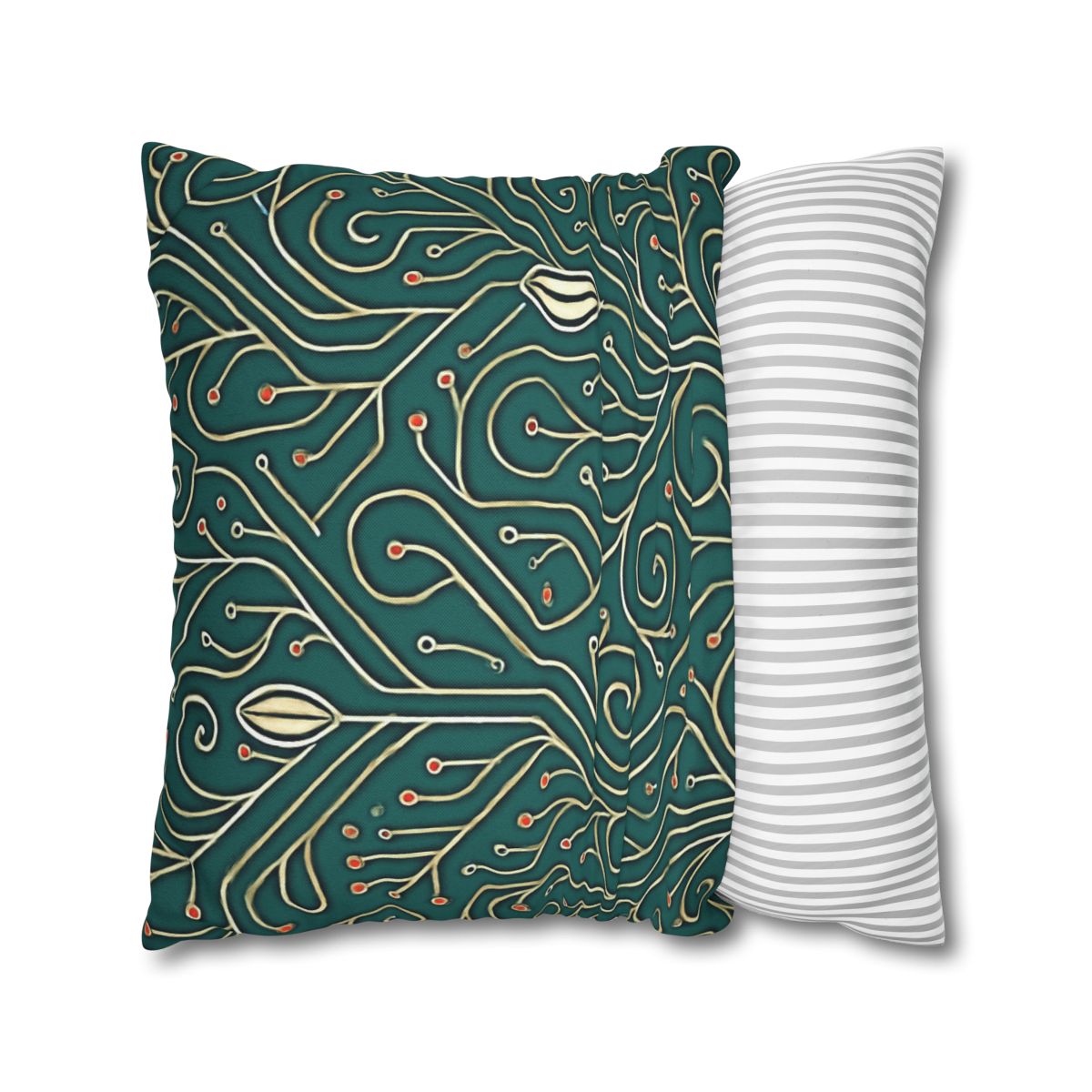 Vine Circuit Filigree designer print pillow cases