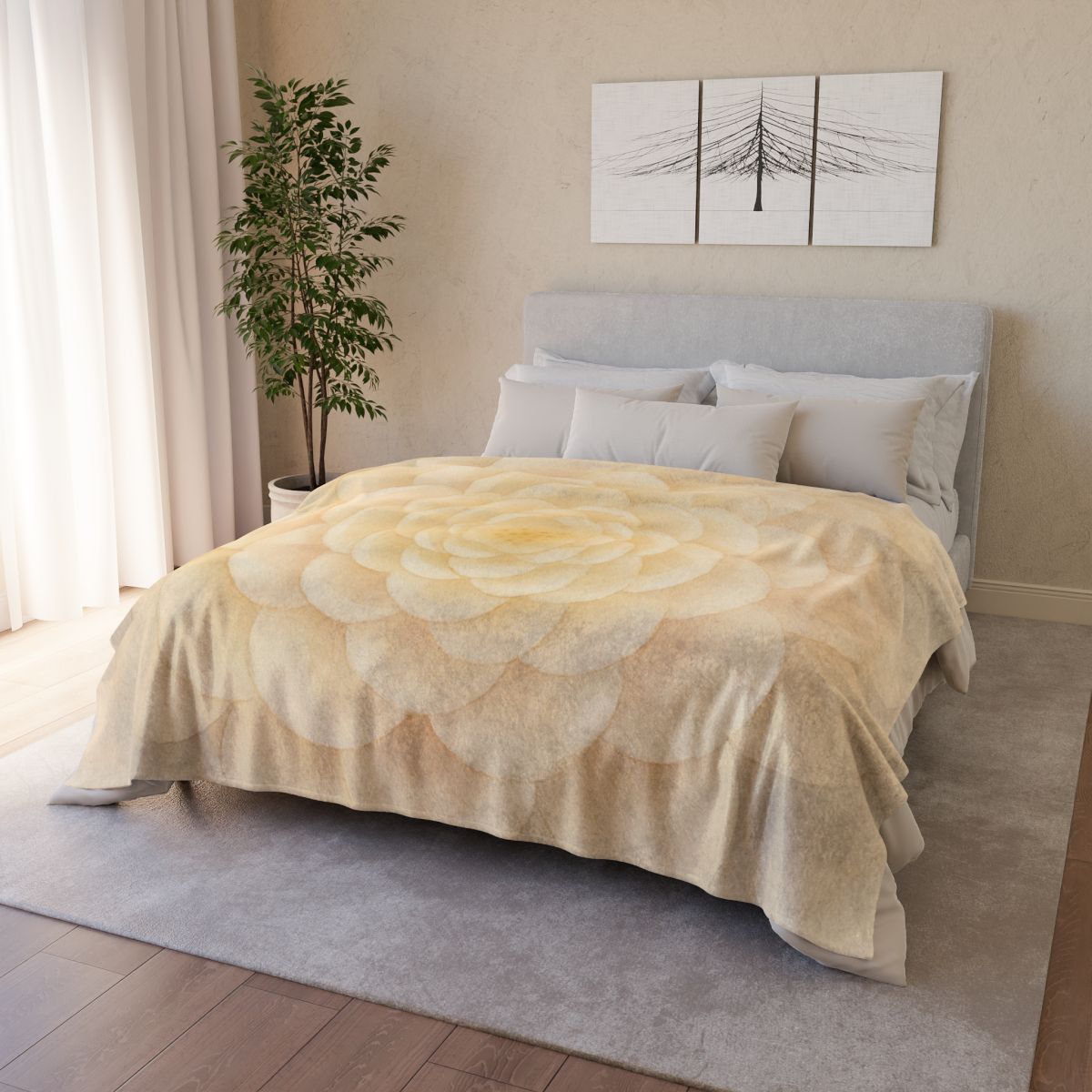 Petal Echo Mandala warm winter blankets