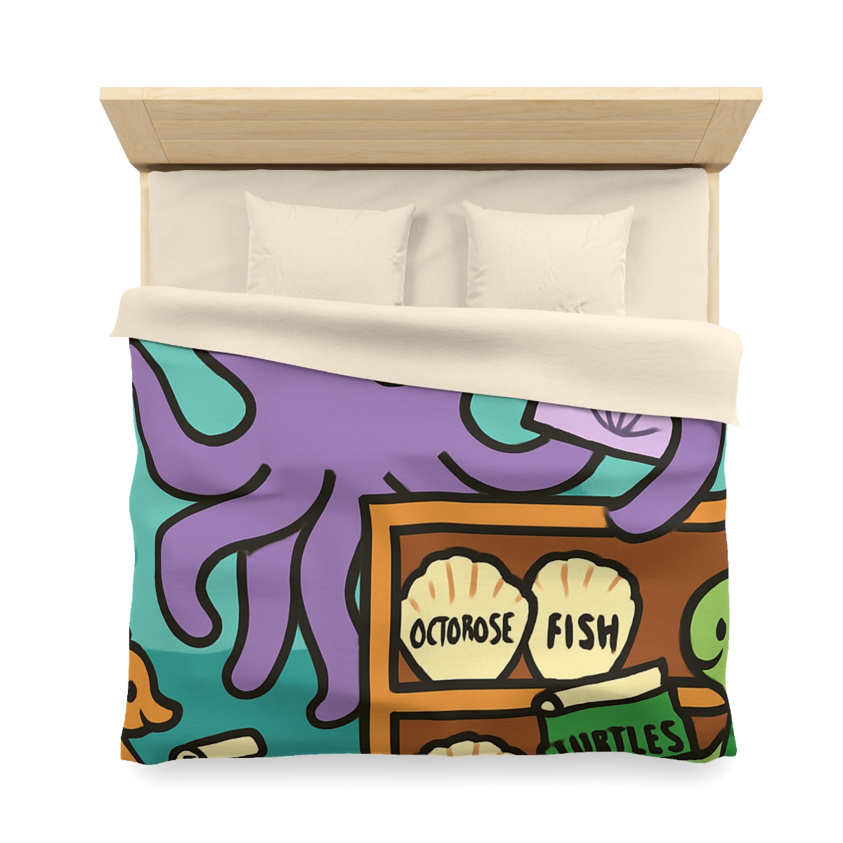 Undersea Library Of The Curious Octopus duvets for gifts