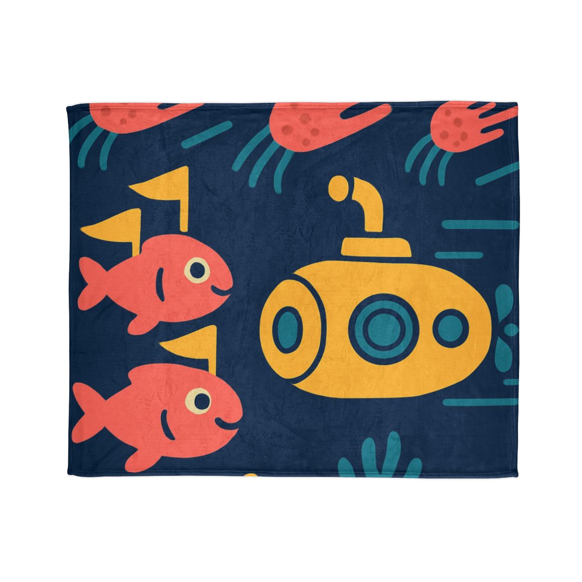 Submarine Comet Race designer printed blankets