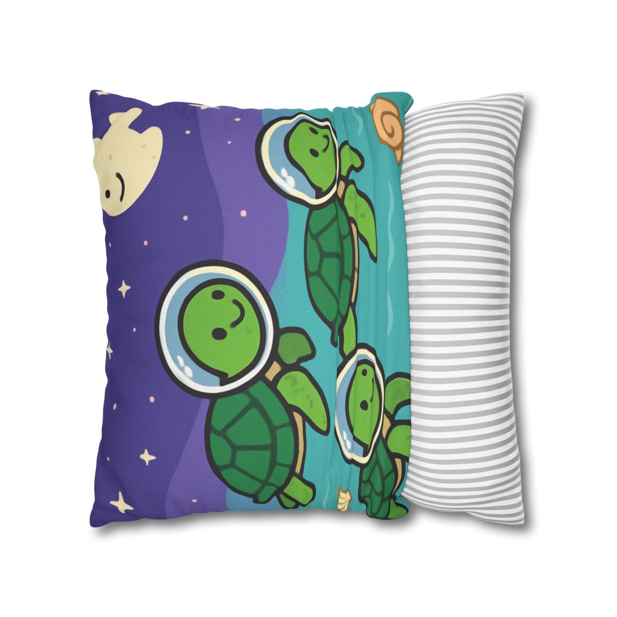Starry Seas Turtle Team trendy patterned pillow cases