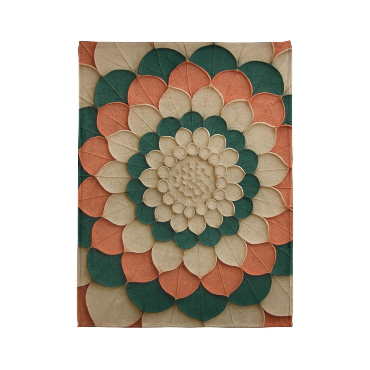 Petal Halo Mosaic trendy patterned blankets