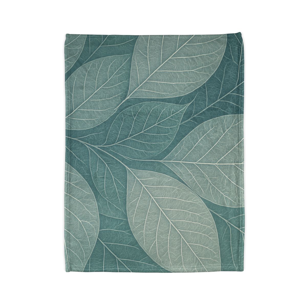 Fractal Leaf Web personalized cozy blankets