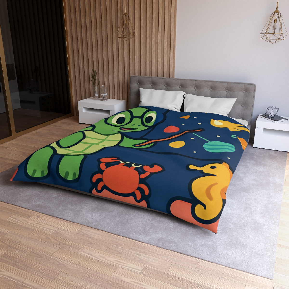 Comet Classroom Turtle stylish duvet covers