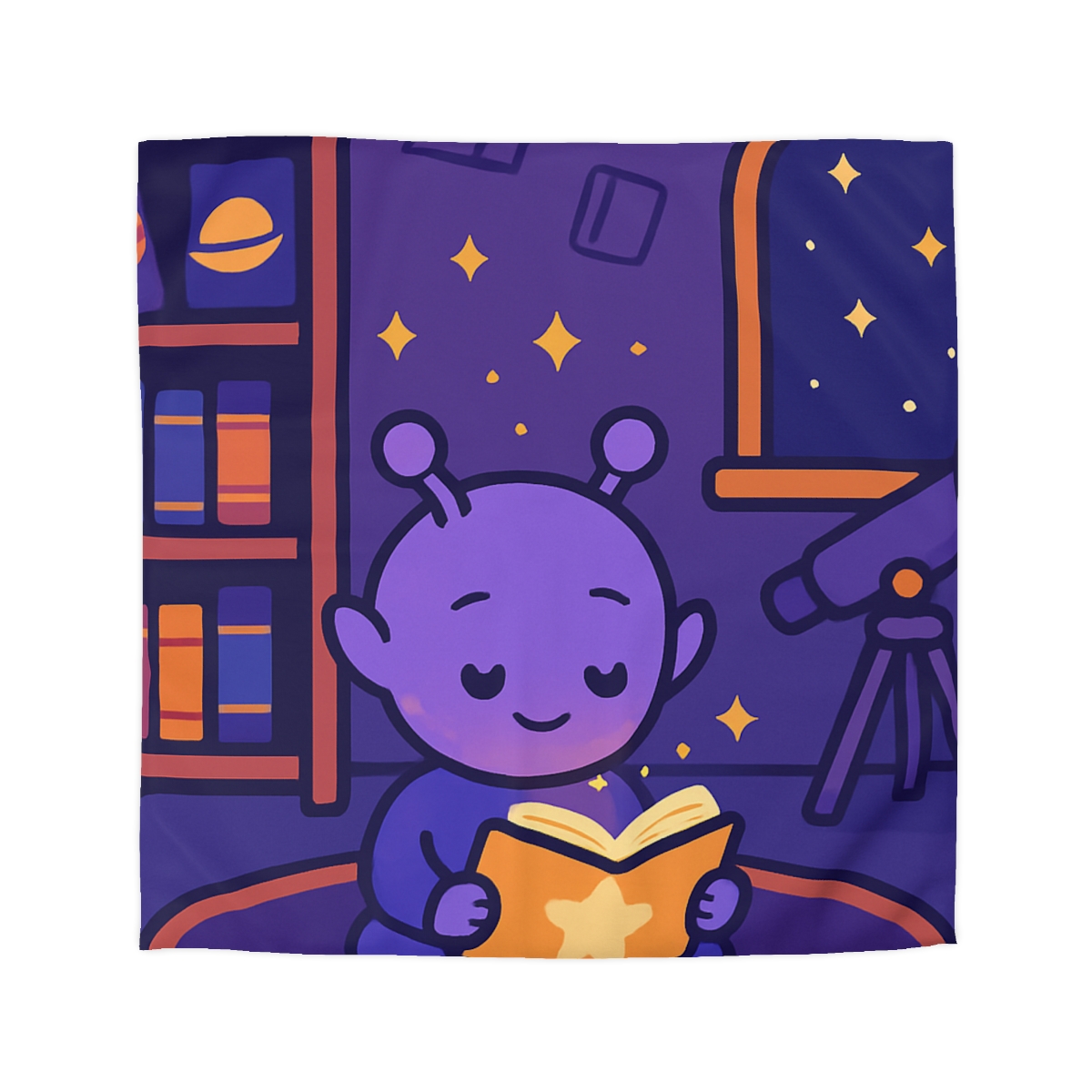 Library Of Floating Star Books personalized bedding duvets