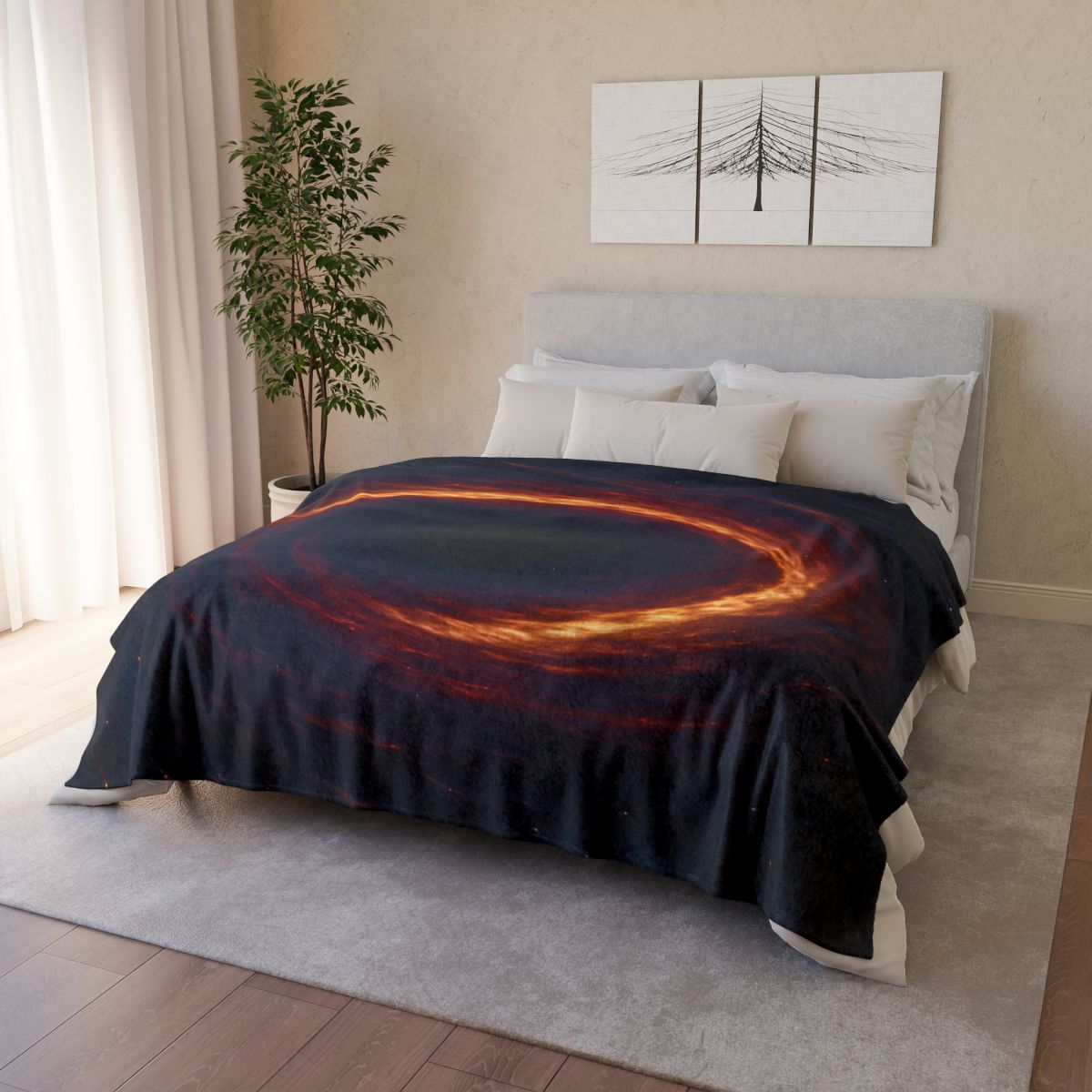 Gravity Well Vortex decorative home blankets