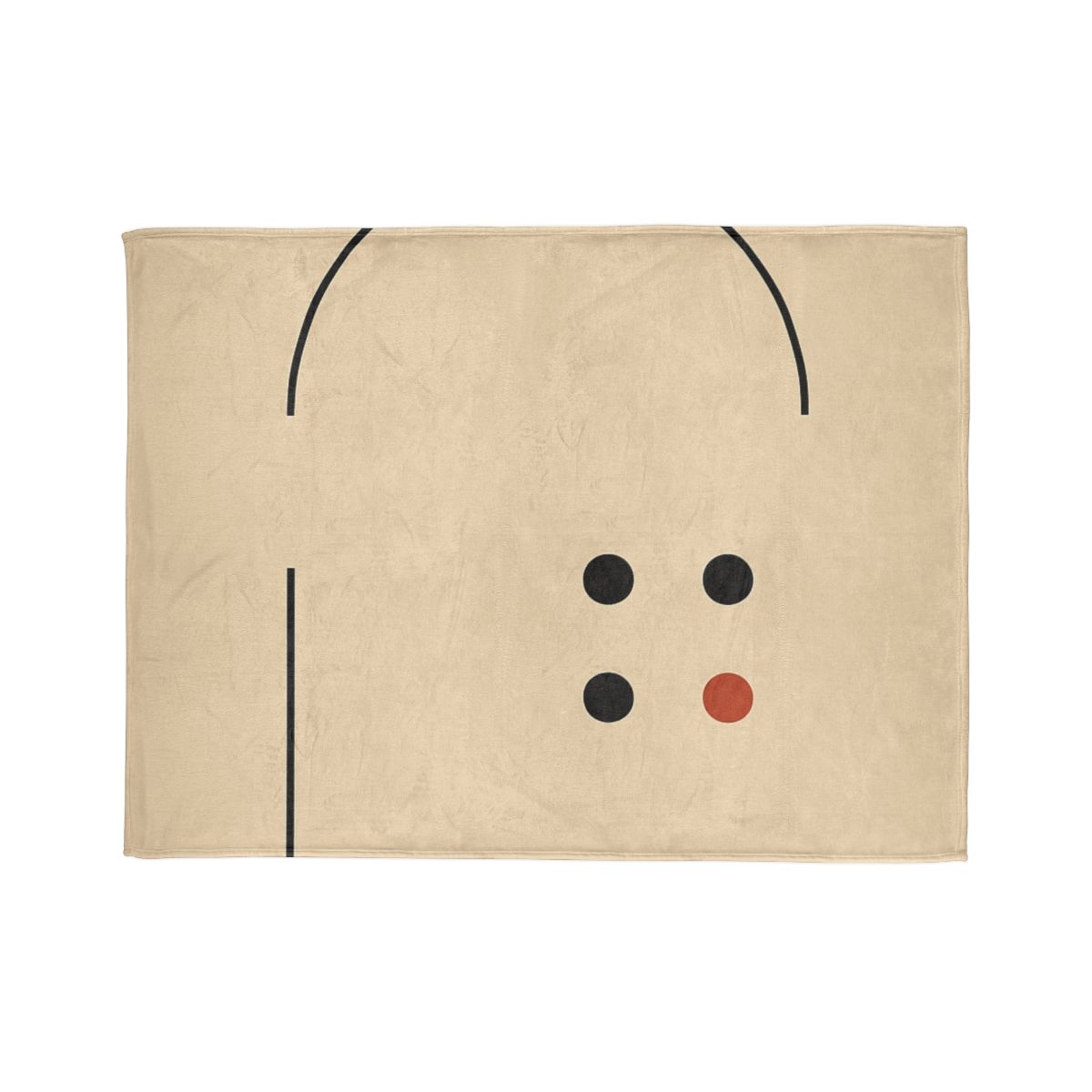 Partial Arc Window Over Dot Grid personalized cozy blankets