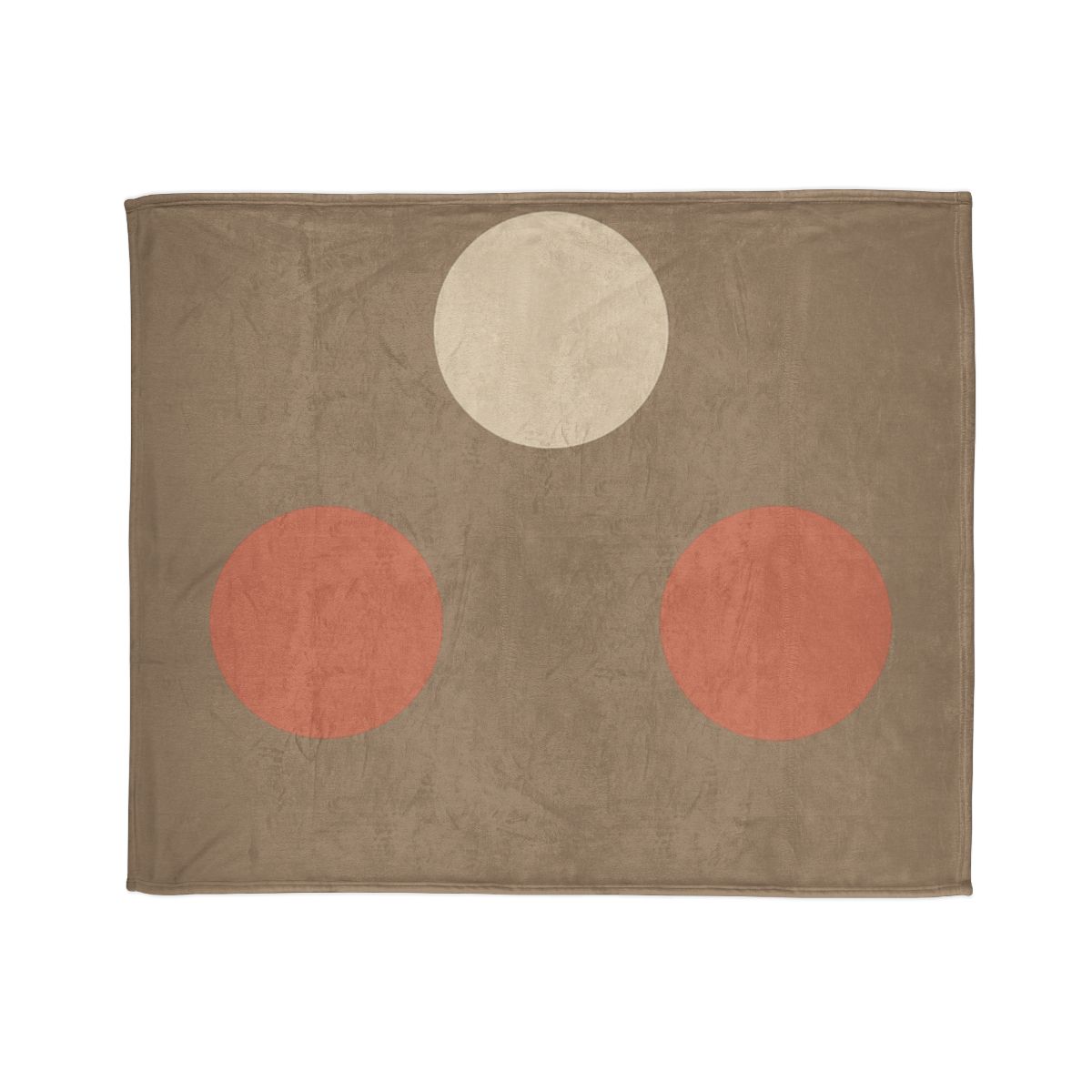 Triad Of Quiet Circles decorative home blankets