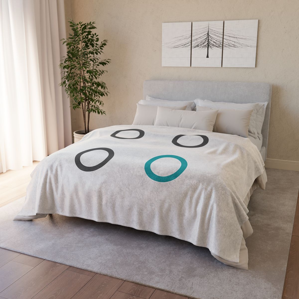 Clustered Dots With Missing Node trendy patterned blankets