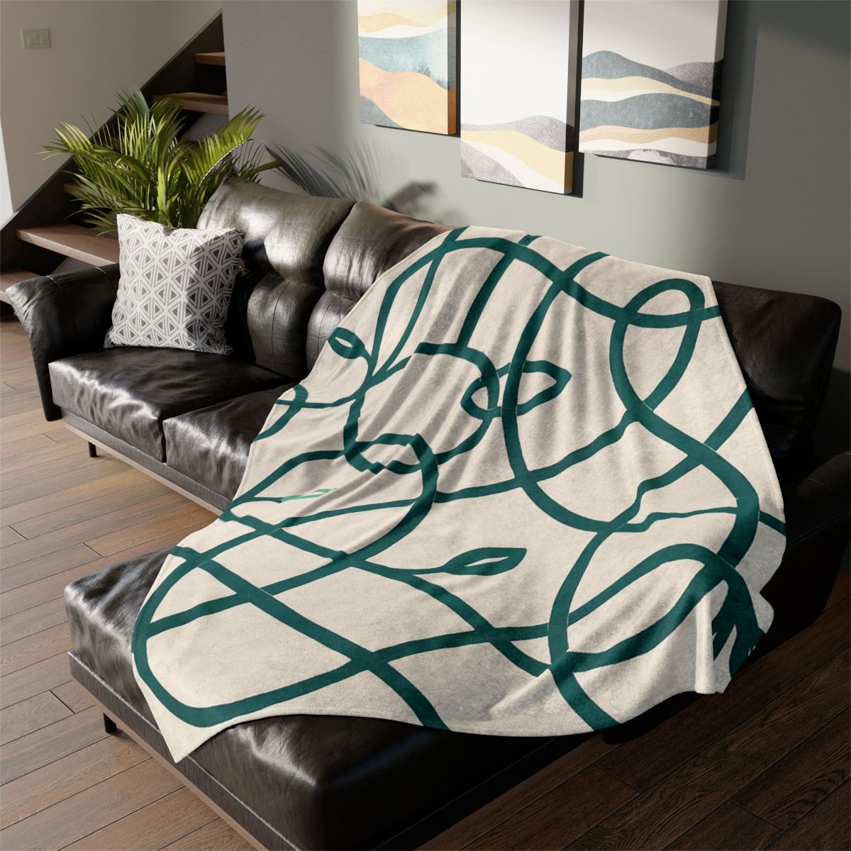 Vine Circuit Interlace decorative home blankets